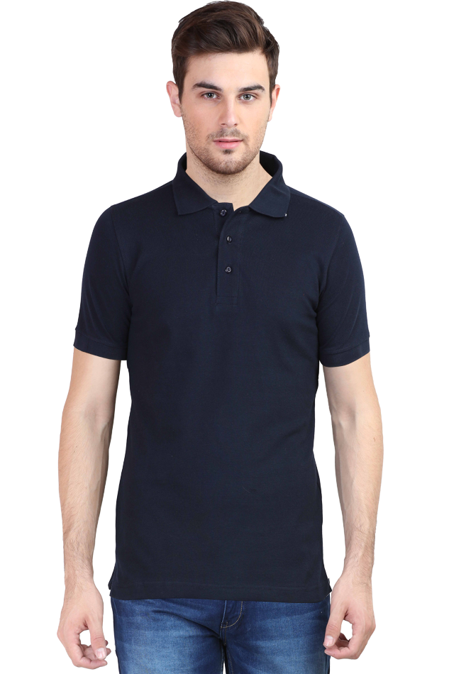 SOLID POLO - NAVY BLUE