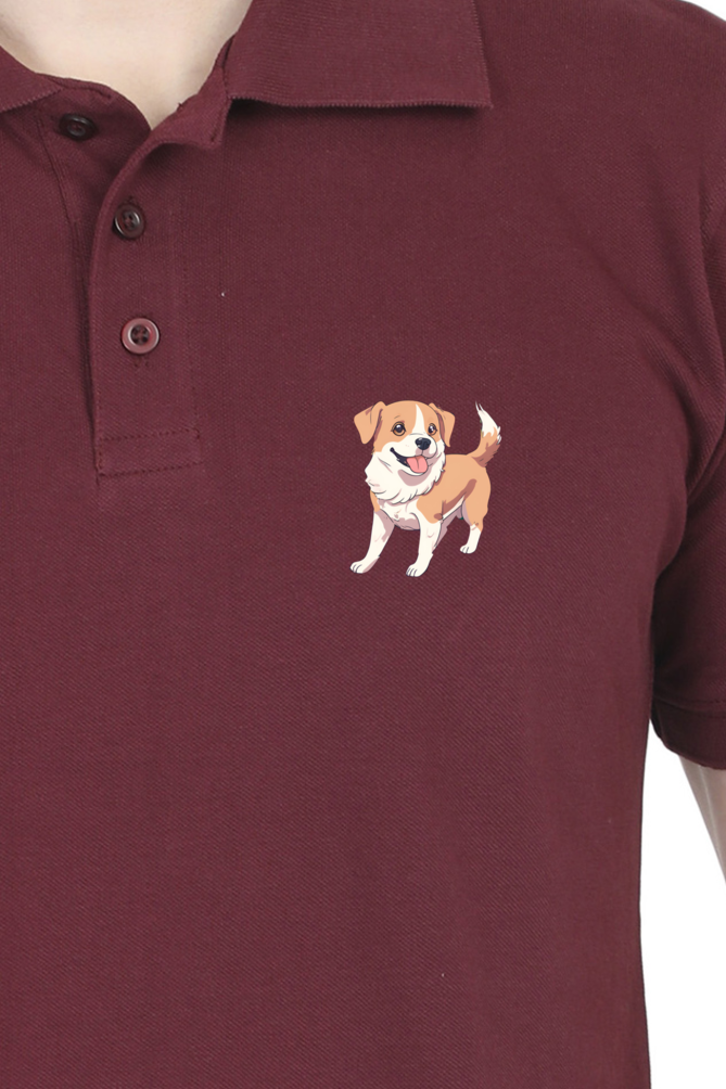 CUTE DOG - MEN'S POLO TSHIRT