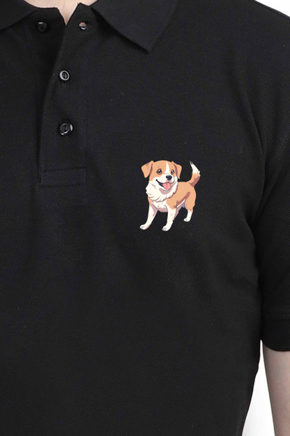 CUTE DOG - MEN'S POLO TSHIRT