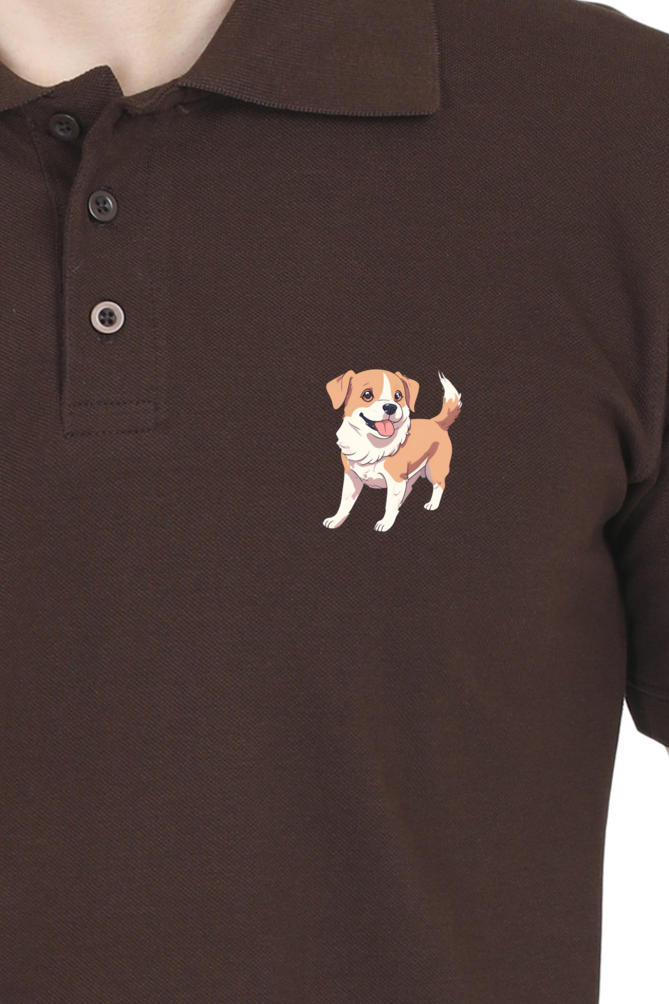 CUTE DOG - MEN'S POLO TSHIRT