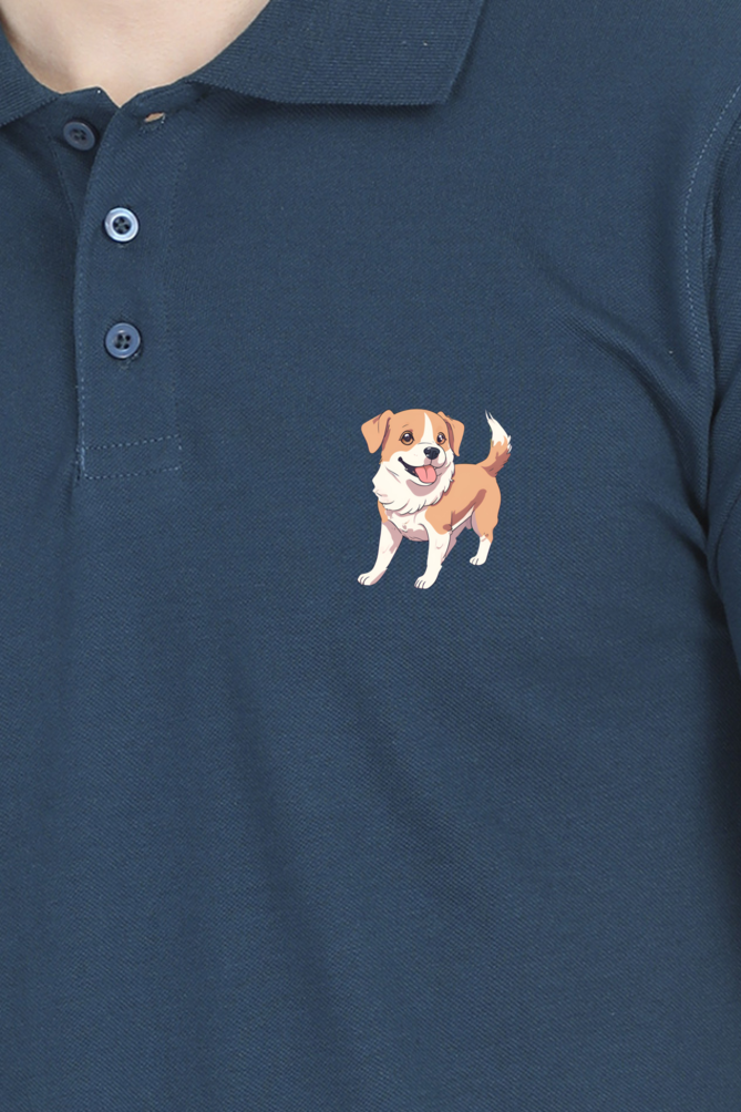 CUTE DOG - MEN'S POLO TSHIRT