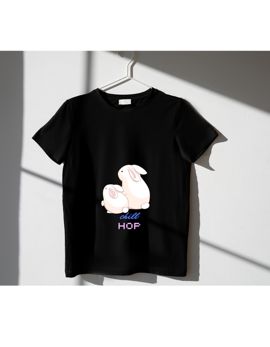 CHILLHOP BUNNY - HALF SLEEVE TSHIRT