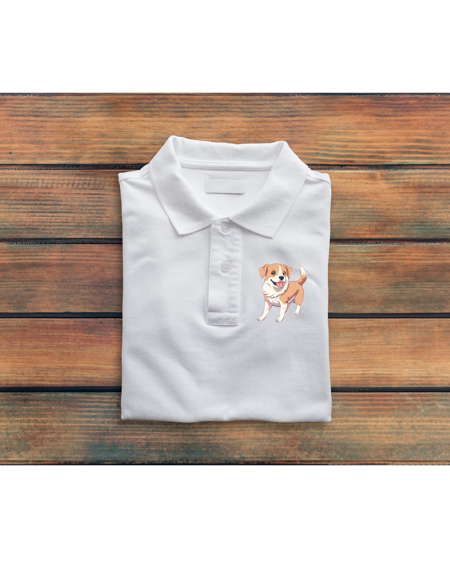 CUTE DOG - MEN'S POLO TSHIRT