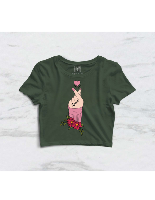 LOVE - CROP TOP
